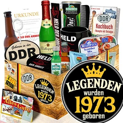 Abbildung von Legenden 1973 Geschenke DDR Männer Geschenkbox