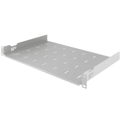 Abbildung von Stalflex Server Fachboden 19 Zoll 1U 300mm Serverschrank Hergestellt aus Hochbelastbarer Stahl Universelles Belüftetes Rackmontage Kragarmtablett