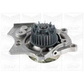 Abbildung von GRAF PA1072 Wasserpumpe 29 mit Dichtung ohne Deckel mechanisch Stahlblech 44,9 für Keilrippenriementrieb AUDI: A4 B8 Avant, A6 C7 Avant
