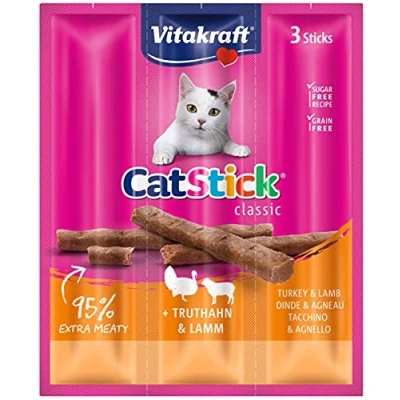 Abbildung von Vitakraft Cat Stick mini Truthahn und Lamm 20x3 x6G