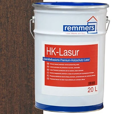 Abbildung von Remmers HK Lasur 3in1 palisander, 20 Liter, Holzlasur aussen, 3n1: Imprägnierung, Grundierung &amp; Lasur, Holzschutz vor Feuchtigkeit UV Strahlung