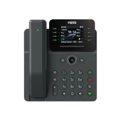 Abbildung von Fanvil V62 PRO IP Telefon mit Farbdisplay, 21 programmierbare Tasten, Bluetooth Kopfhörer, 12 SIP Linien