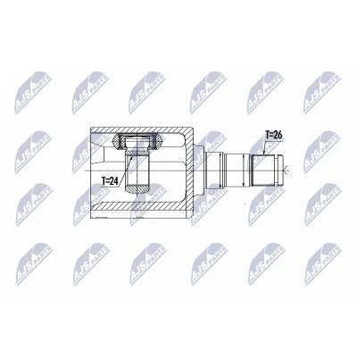 Abbildung von NTY NPW VV 090 Gelenksatz Automatikgetriebe Vorderachse links VOLVO: V60 I, S60 II