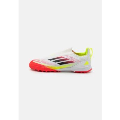 Abbildung von adidas F50 League Laceless Football Boots Turf Kids Fußballschuhe, Cloud White/Core Black/Solar Yellow, 28 EU