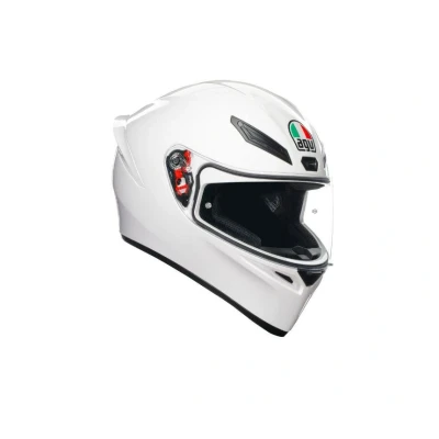 Abbildung von AGV K1 S E2206 Motorrad Helm, Herren ECE Vollvisier Motorradhelm, Racing Style mit Aerodynamischem Spoiler, Kratzfestem Visier, 190 Sichtfeld, Intercom Ready, Weiß