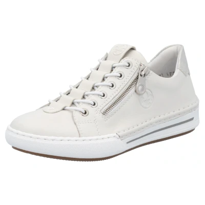 Abbildung von Rieker Slip On Sneaker, Slipper, Schlupfschuh, Halbschuh, Freizeitschuh in schmaler Form