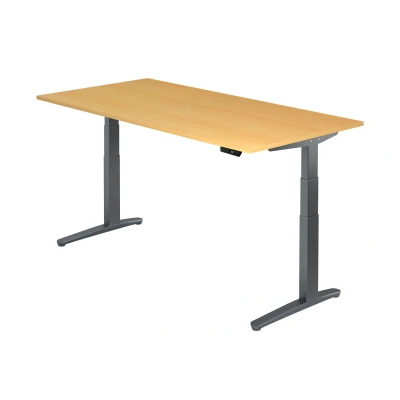 Abbildung von Hammerbacher Schreibtisch XBHM2E Buche/Graphit