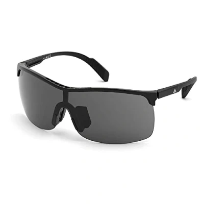 Abbildung von Adidas Sport Damen SP0003 01A Gläser SONNENBRILLEN Plastik Schwarz klar Grau Maske Normal