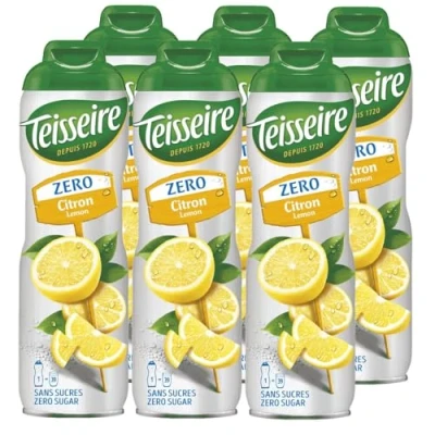 Abbildung von Teisseire Sirup Lemon/Zitrone zero Zucker 600ml Cocktails (6er Pack)