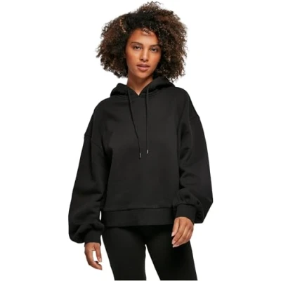 Abbildung von Build Your Brand Damen Ladies Organic Oversized Hoody Kapuzenpullover, Schwarz, S