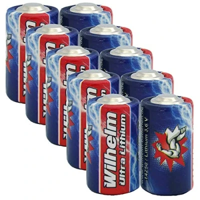 Abbildung von 10 x Wilhelm ER14250 LS14250 Batterie 1/2 AA Lithium 3,6V 1200 mAh Li SOCl2