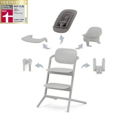 Abbildung von Cybex Lemo 4 in 1 Hochstuhl, Suede Grey