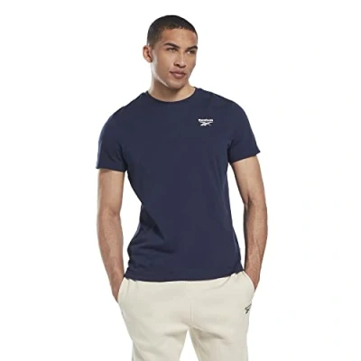 Abbildung von Reebok LEFT Chest LOGO TEE Tshirt basic, Herren, Größe: Large, Vector navy