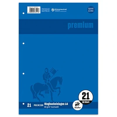 Abbildung von 10 x Staufen Ringbucheinlagen Premium A4 50 Blatt liniert