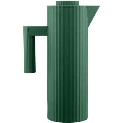 Abbildung von Alessi Thermoskanne Plissé MDL12 GR Grün 1 Liter von Michele De Lucchi