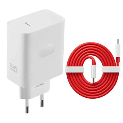 Abbildung von Für Original OnePlus SUPERVOOC 80W GaN Type C Power Adapter Superschnellladegerät Netzteil mit USB zu Ladekabel Netzteil+2 Meter Kabel