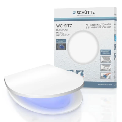 Abbildung von Duroplast WC Sitz LED, Toilettensitz mit LED Nachtlicht