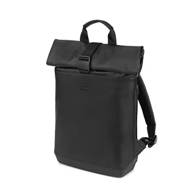 Abbildung von Moleskine (Klassischer Rolltop Allzweckrucksack, PC Rucksack kompatibel mit Tablet, Laptop, Notebook, iPad, Computer bis 15&#039;&#039;, Größe 40 x 32 12 cm) Schwarz