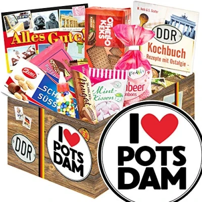 Abbildung von I love Potsdam Süßigkeiten Set DDR Geschenk Frau