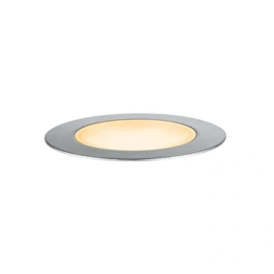 Abbildung von Paulmann LED Einbauleuchte &quot;Plug &amp; Shine Floor Einzelleuchte IP67 2200K 2W Silber&quot;, 1 flammig, Bodeneinbauleuchte, Insektenfreundlich