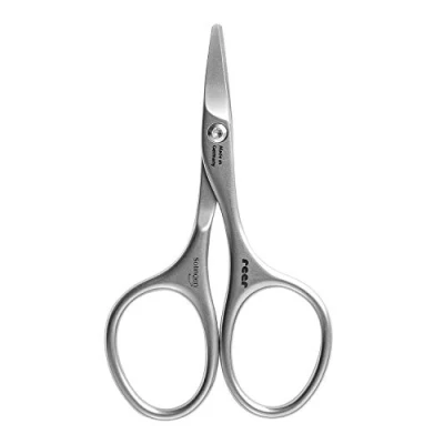 Abbildung von reer Premium Care Baby Nagelschere, für sichere Nagelpflege bei Babys, rostfrei, 85 mm lang
