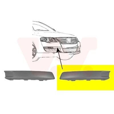 Abbildung von VAN WEZEL 5839587 Blende, Stoßfänger vorne links VOLKSWAGEN: Passat B6 Variant, Limousine