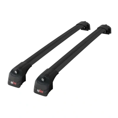 Abbildung von apline Kompatibel mit Jeep Grand Cherokee 4 (WK2) 2011 2020 ACE 2 Relingträger Dachträger Auto Gepäckträger Schwarz Aluminium Stangen