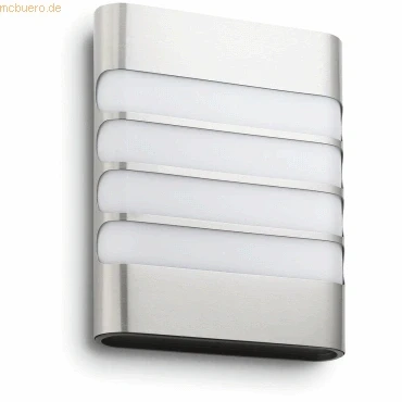 Abbildung von Philips LED Wandaußenleuchte Raccoon, 30W,Edelstahl