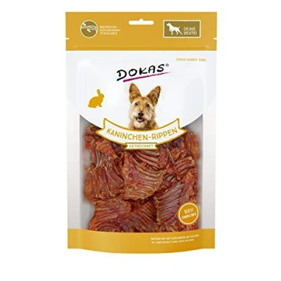 Abbildung von Dokas Kaninchen Rippen mit Fleisch 7X 100g Hundesnack