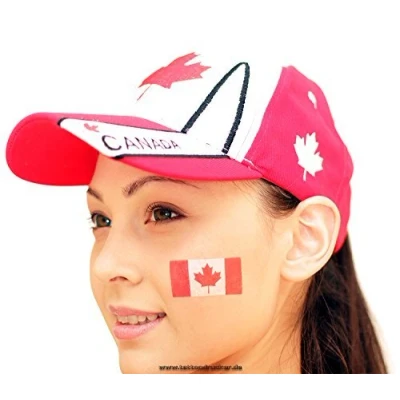 Abbildung von 25 x Kanada tattoo Fan Fahnen Set Canada temporary Flag (25)