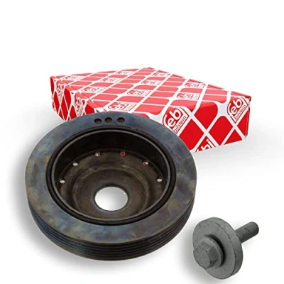 Abbildung von FEBI BILSTEIN 45179 Kurbelwellenriemenscheibe 6PK 133,6 5 mit Schraube, für Kurbelwelle RENAULT: Scénic 1, LAGUNA Kangoo I