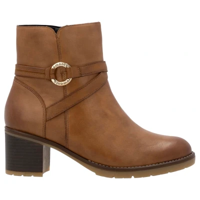 Abbildung von Remonte Stiefelette, Blockabsatz, Herbstmode, Businessschuh mit Innenreißverschluss