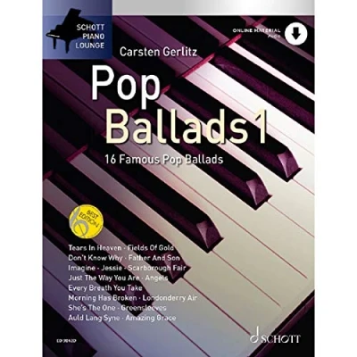 Abbildung von Pop Ballads: 16 bekannte Balladen. Band 1. Klavier. (Schott Piano Lounge, 1)