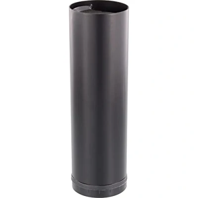 Abbildung von WAGNER Möbelbein/Tischbein/Möbelfuß/Systemrohr TENO Ø 60 x 200 mm, individuell mit System und QuickClick kombinierbar, Stahl pulverbeschichtet schwarz, Tragkraft 50 kg 12301801