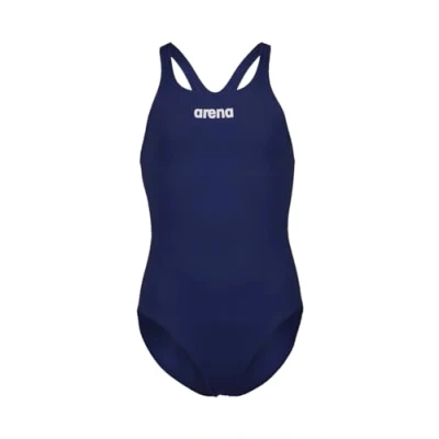 Abbildung von arena Solid Swim Pro Team Einteiliger Badeanzug für Mädchen, Schnelltrocknender Badeanzug, Sportliche Badebekleidung aus MaxLife Eco Gewebe mit Maximaler Chlorbeständigkeit und 50+ UV Schutz