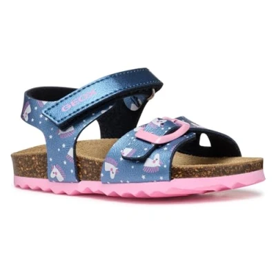 Abbildung von Geox Baby Mädchen B CHALKI Girl Sandal, Navy, 24 EU
