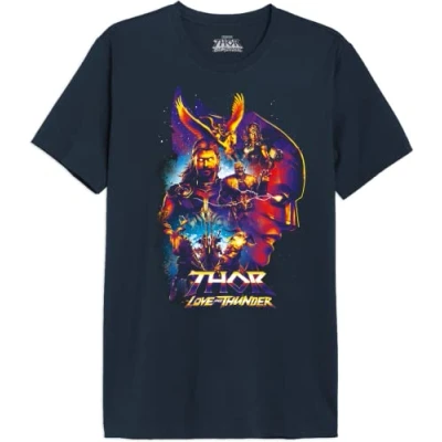 Abbildung von Marvel Herren Metlatmts015 T Shirt, Marineblau, M