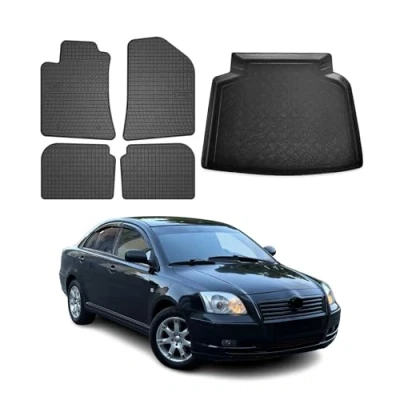 Abbildung von OMAC 7002YPS 484 Fußmattensatz Gummi 5 schwarz TOYOTA: Avensis II Limousine