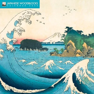 Abbildung von Japanese Woodblocks Japanische Holzschnitte 2025: Original Flame Tree Publishing Kalender [Kalender] (Wall Kalender)