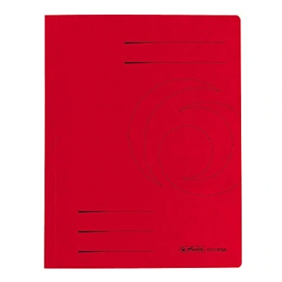Abbildung von herlitz 10902898 Schnellhefter A4 Quality, rot, kaufmännische und Behördenheftung, 25 Stück