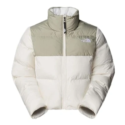 Abbildung von THE NORTH FACE NF0A89JC4QI W CROPPED SAIKURU Jacket Damen WHITE DUNE/CLAY GREY Größe M