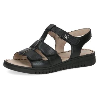Abbildung von Caprice Riemchensandale, Keilsandalette, Bequemschuh, Sommerschuh mit Klettverschlüssen