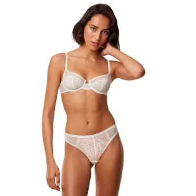 Abbildung von Triumph Delightful Spotlight Bügel BH, Damen, Größe: 75F, White