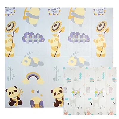 Abbildung von CCLIFE Spielmatte Krabbelmatte Babymatte Faltbar klappbar Wasserdicht,