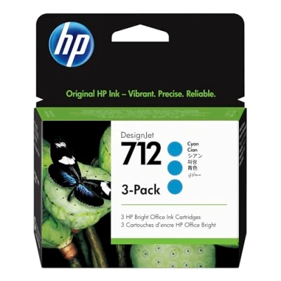 Abbildung von HP 3ED77A (Nr. 712) Cyan Druckerpatrone 3x Multipack