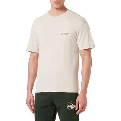 Abbildung von Jack &amp; Jones Jorvesterbro BACK SS CREW NECK SN Tshirt print, Herren, Größe: Medium, Moonbeam