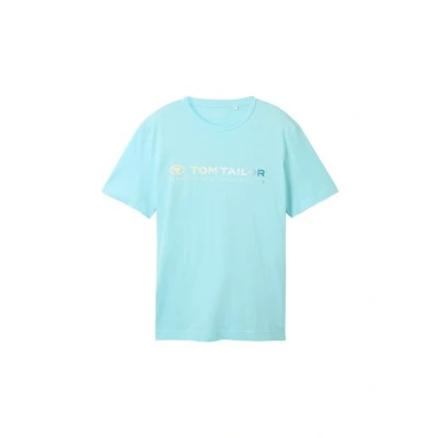Abbildung von TOM Tailor MIT LOGO Tshirt print, Herren, Größe: XXL, Caribbean turquoise