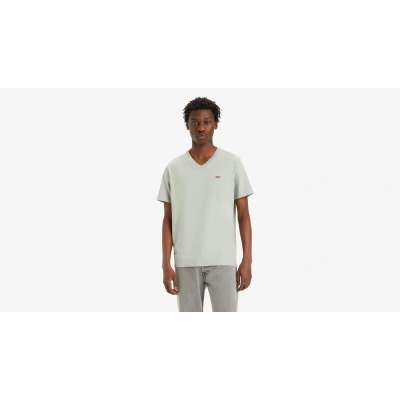 Abbildung von Levi&#039;s Original Vneck Tshirt basic, Herren, Größe: Small, Belgian block