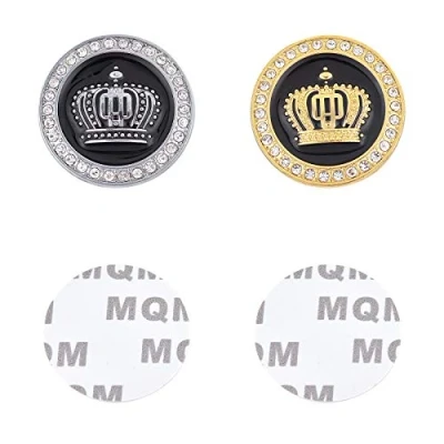 Abbildung von SUPERFINDINGS 2Stk 3D Princess Crown Alloy Metall Autoaufkleber Emblem Für Auto Motorrad