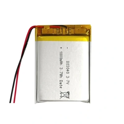 Abbildung von Lithium Polymer Akku 3.7V 1000mAh 803040 Wiederaufladbarer Lipo Ion für RC Drohne Flugzeug Zubehörteil